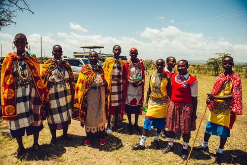 Community members in East Africa